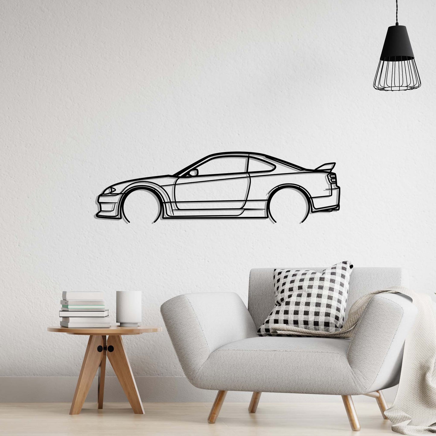 Nissan Silvia S15 Metal Silhouette Metal Wall Art