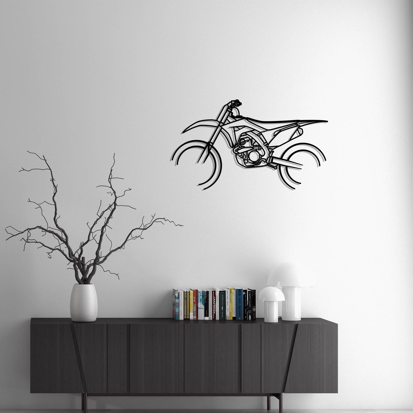 2018 Honda CRF 250R Metal Silhouette Metal Wall Art