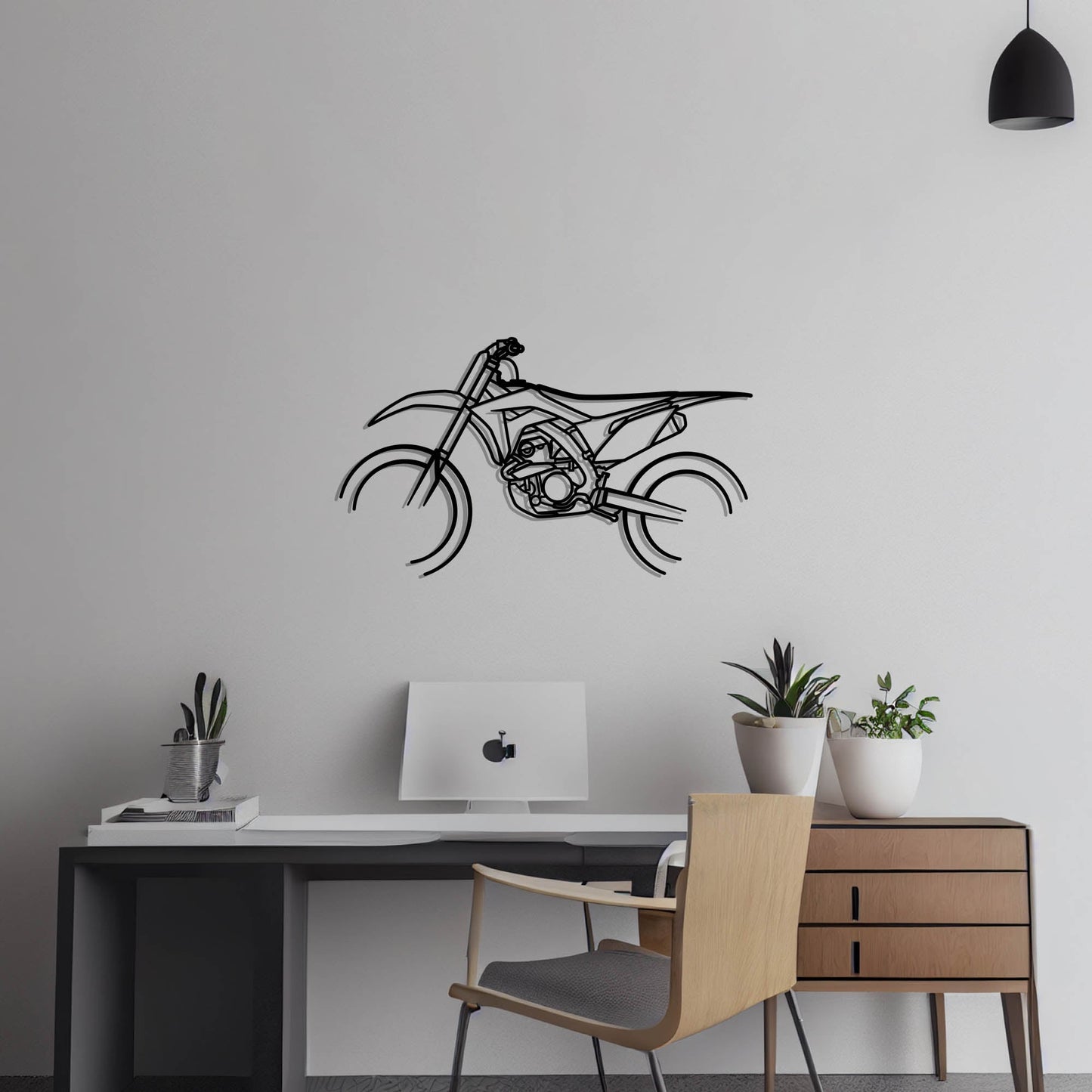 2018 Honda CRF 250R Metal Silhouette Metal Wall Art