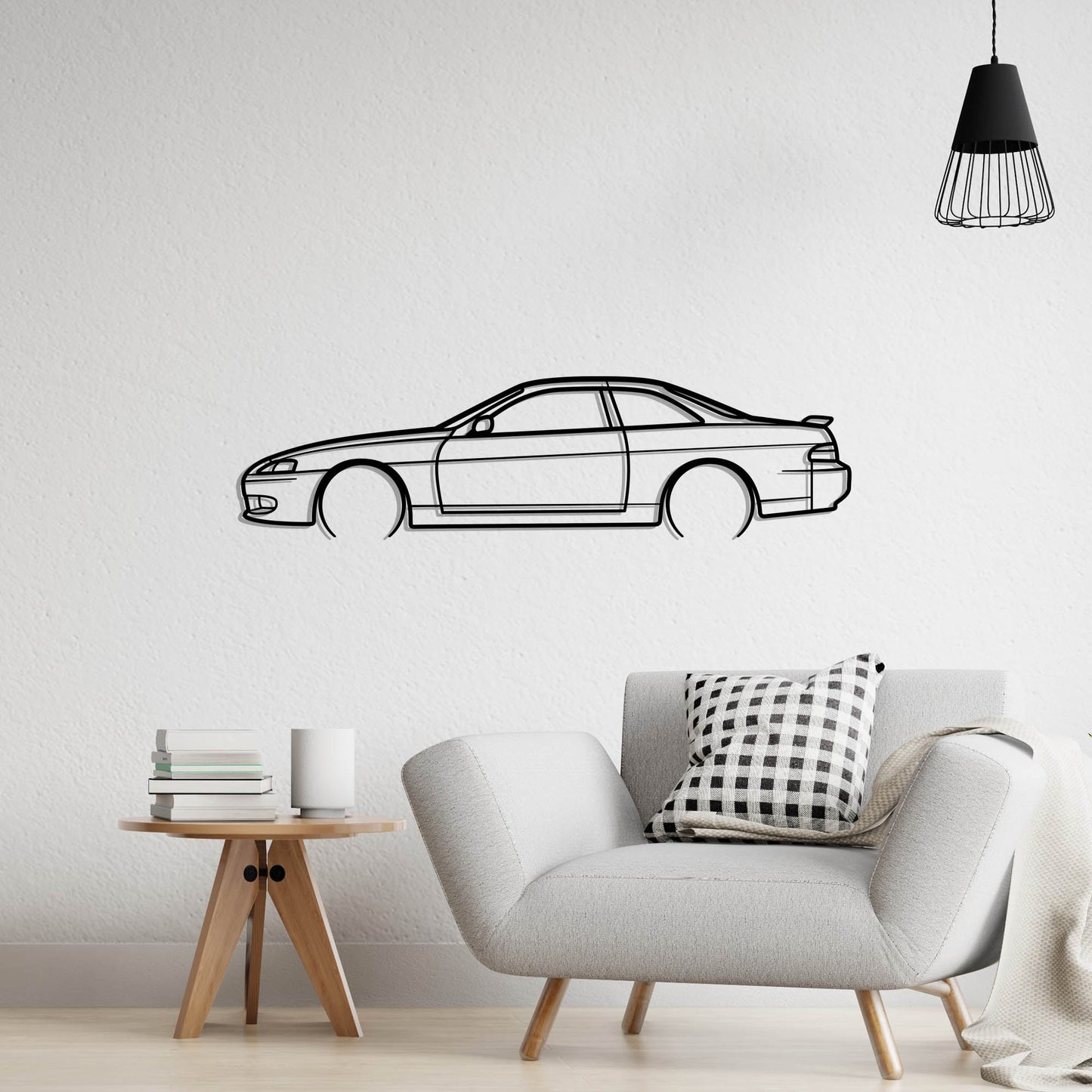 Lexus SC 400 1st Gen Metal Silhouette Metal Wall Art