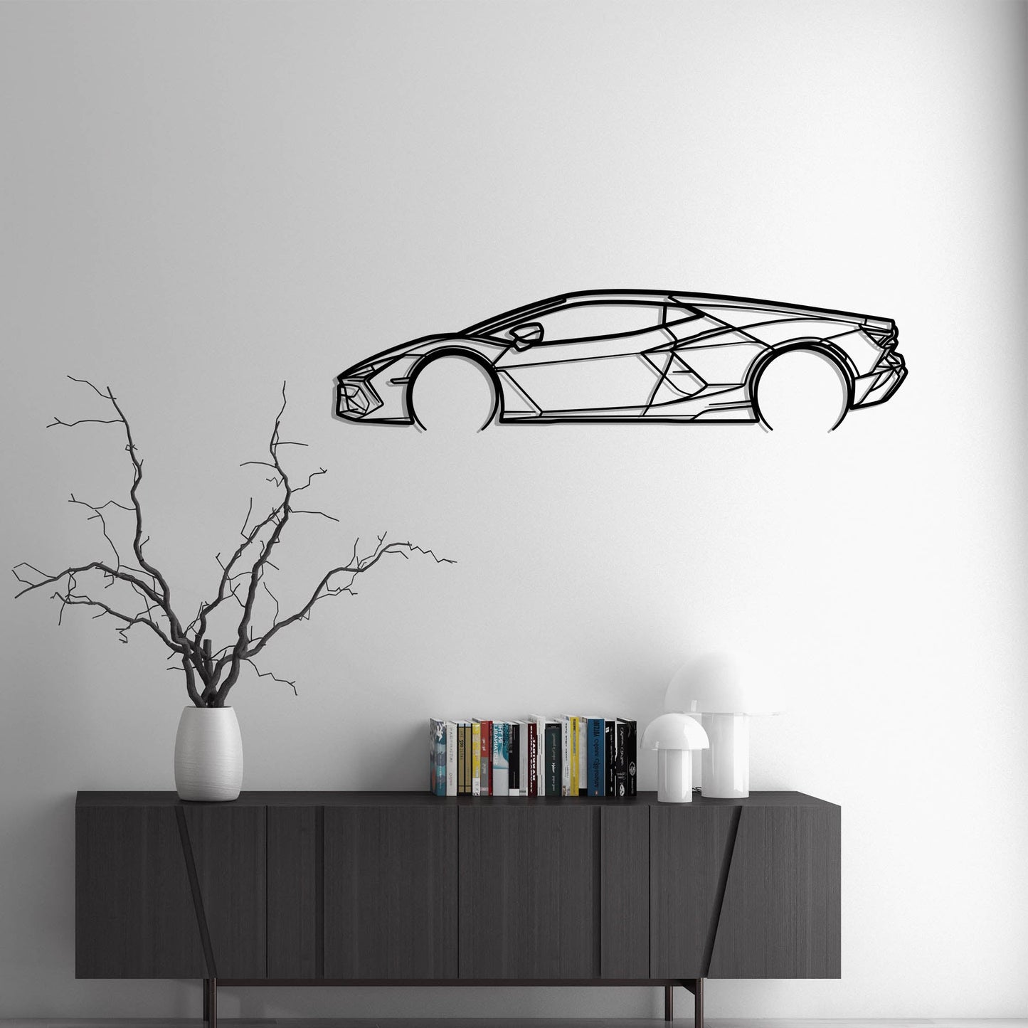2024 Lamborghini Revuelto Silhouette Metal Wall Art