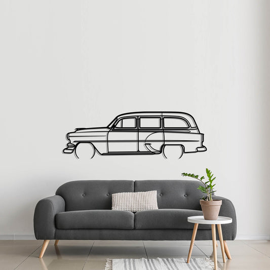 1964 Chevrolet Wagon Metal Silhouette Metal Wall Art