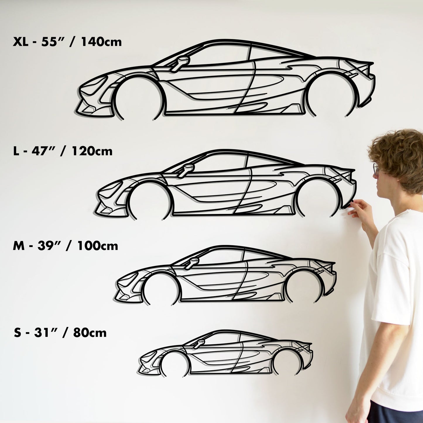 Vorsteiner McLaren 720s Metal Silhouette Metal Wall Art