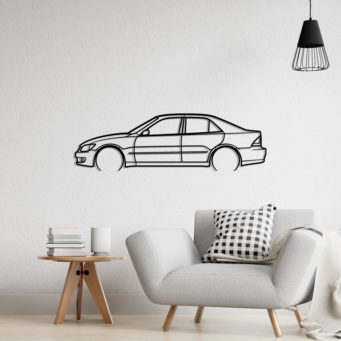 2002 Lexus IS 300 Metal Silhouette Metal Wall Art