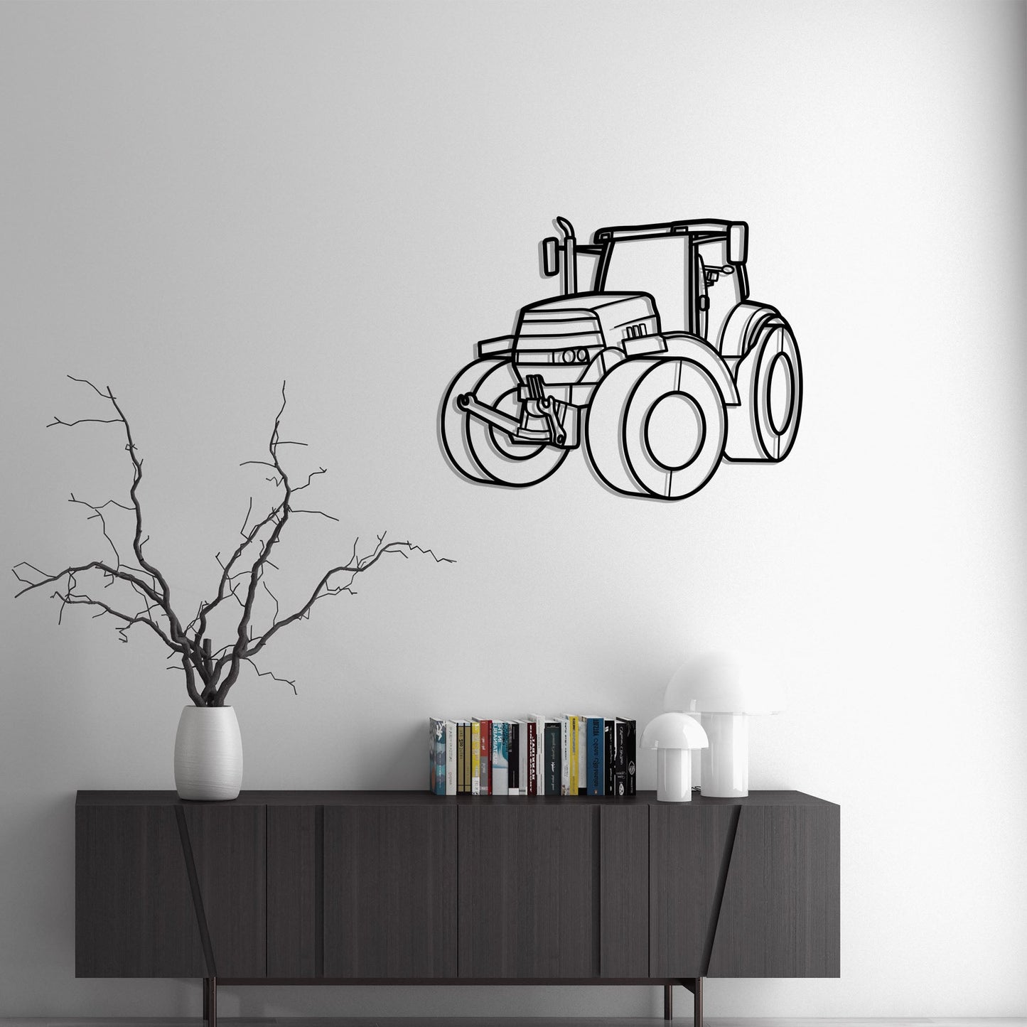 2013 Case IH Puma 230 Diagonal Metal Silhouette Metal Wall Art