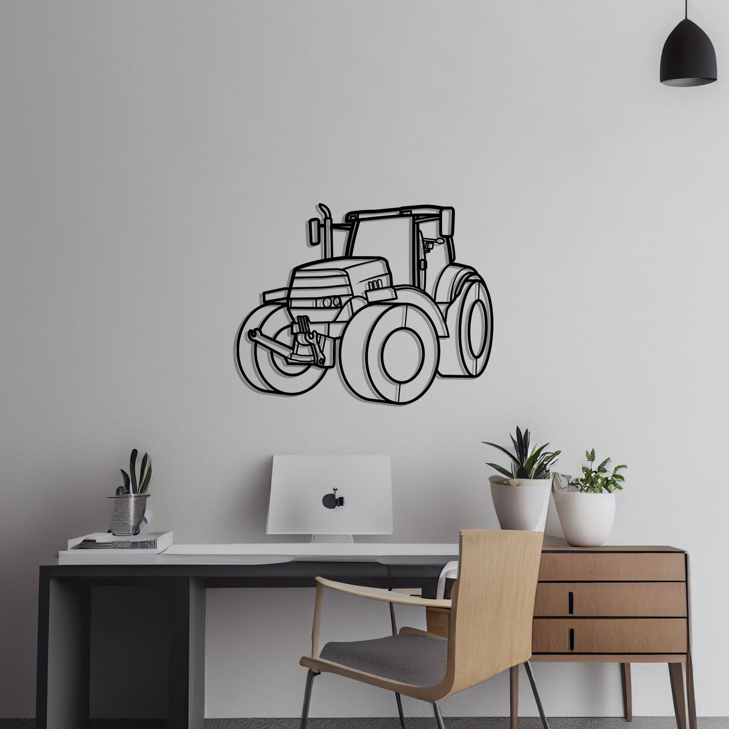 2013 Case IH Puma 230 Diagonal Metal Silhouette Metal Wall Art