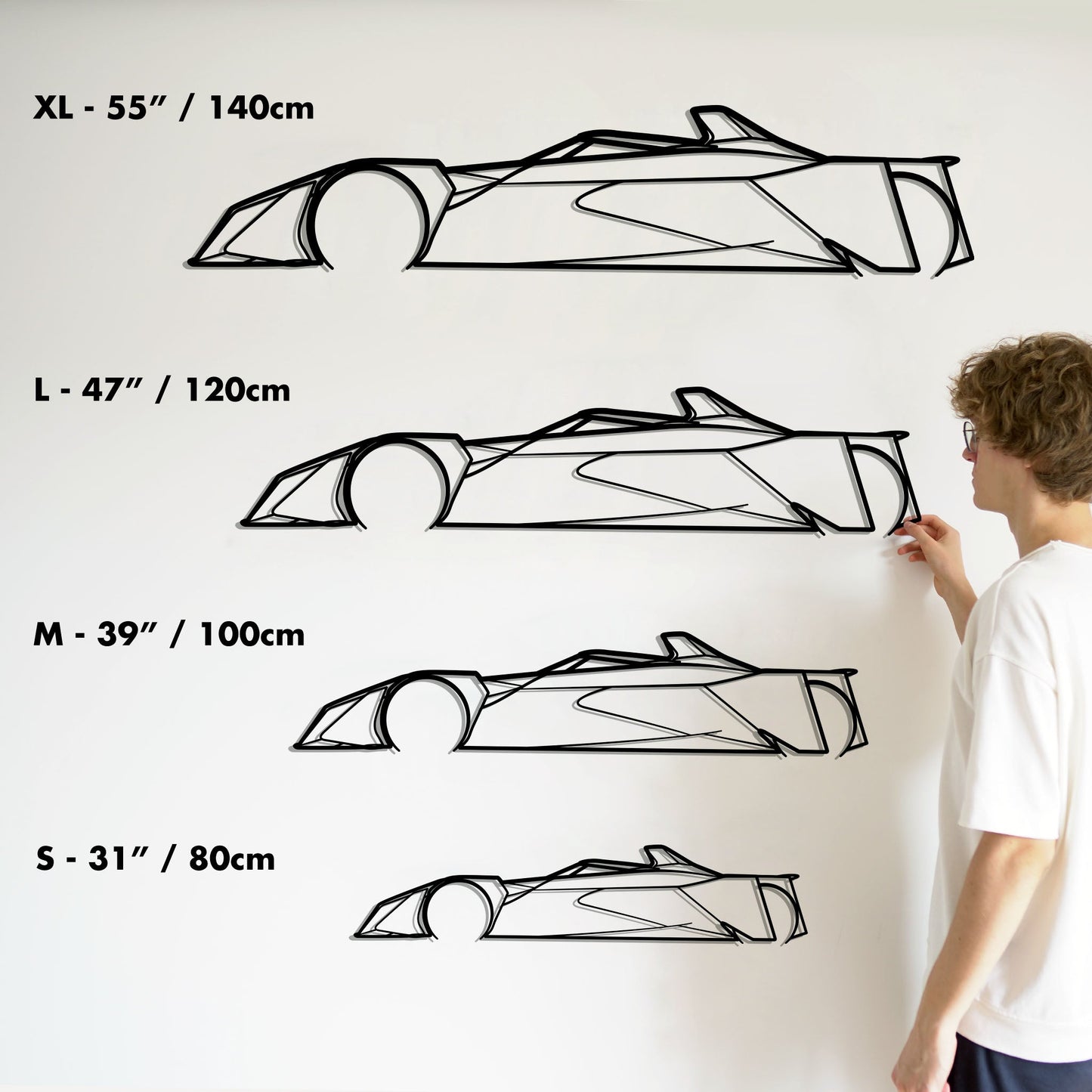 Nissan Ariya Single Seater Concept Metal Silhouette Metal Wall Art