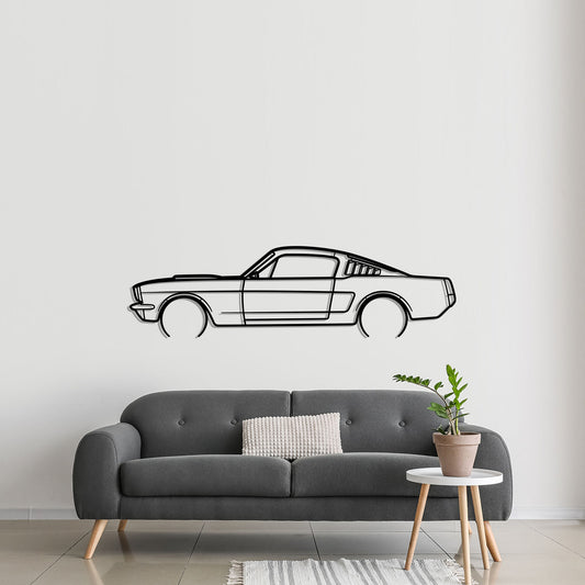 1965 Ford Mustang Shelby GT350 Metal Silhouette Metal Wall Art