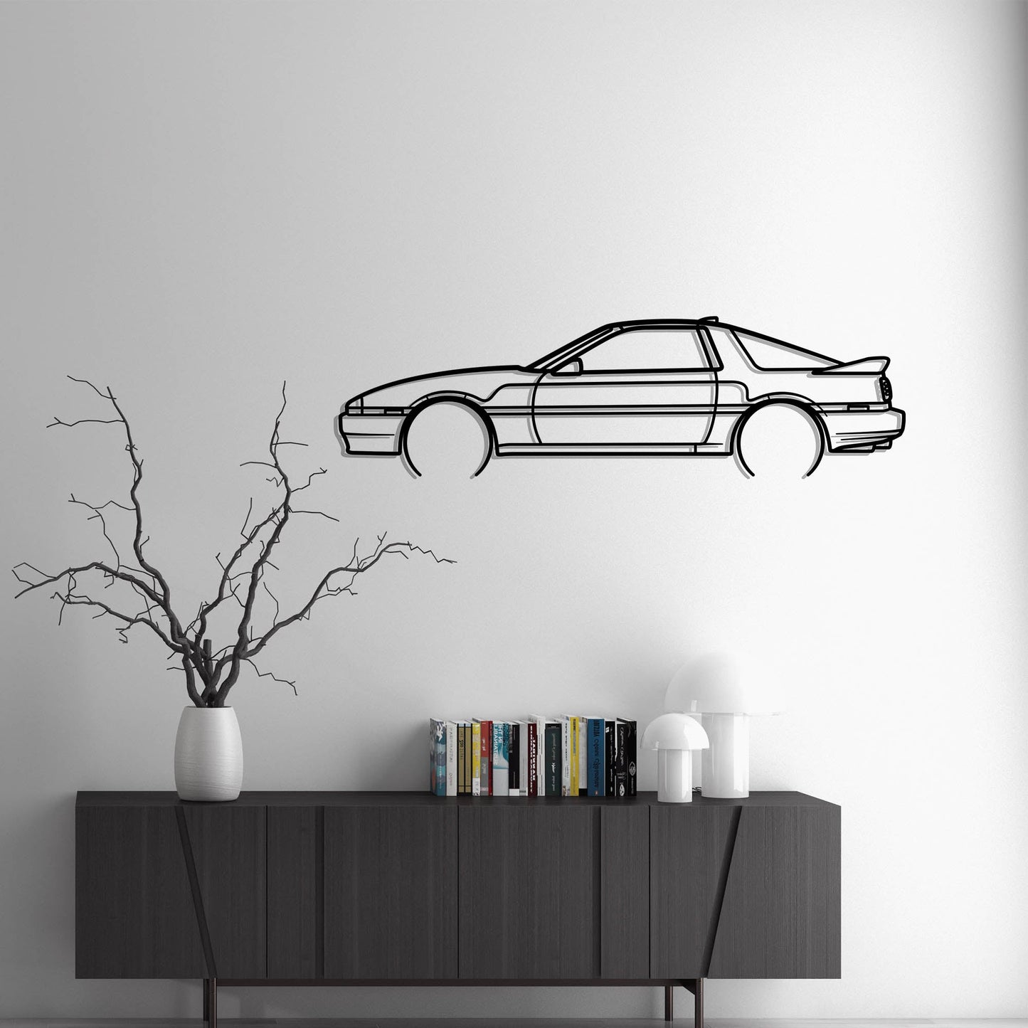 Toyota Supra MK3 Metal Silhouette Metal Wall Art