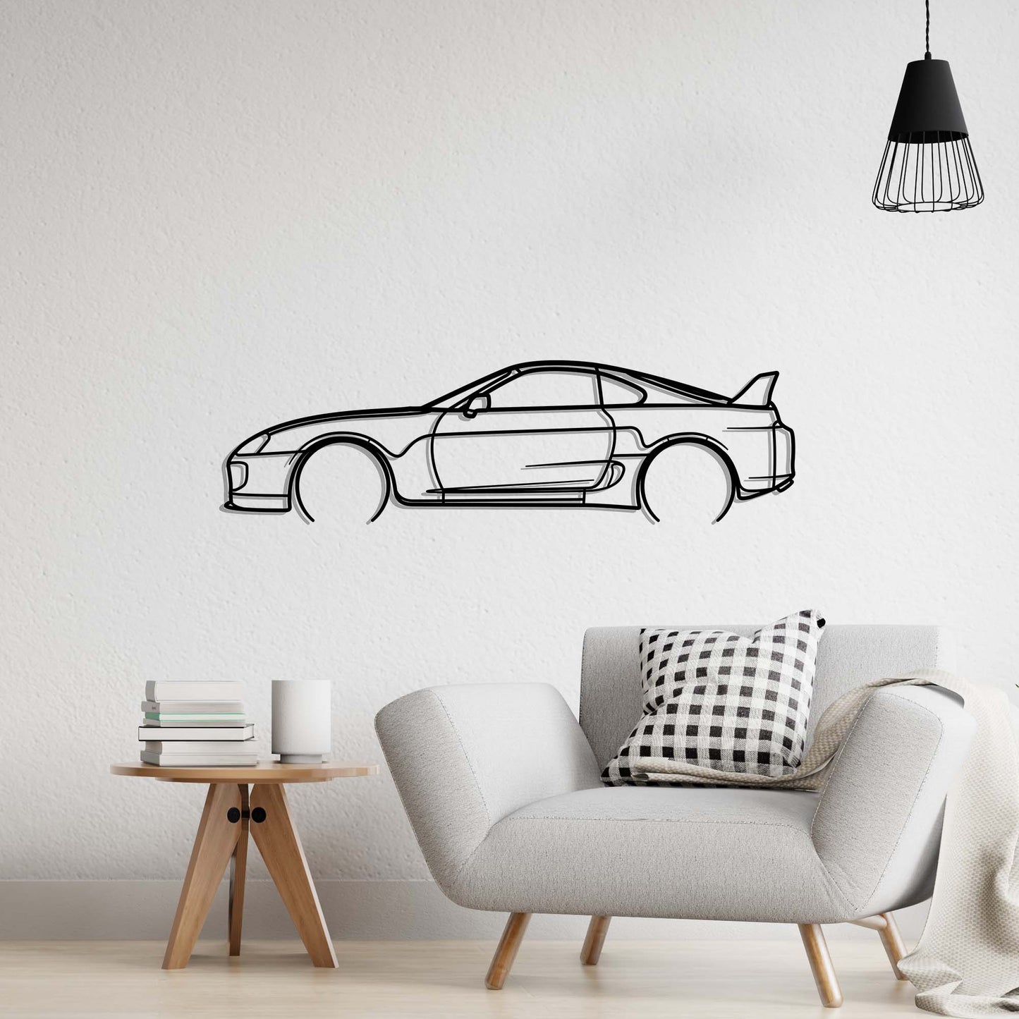 Toyota Supra MK4 Metal Silhouette Metal Wall Art