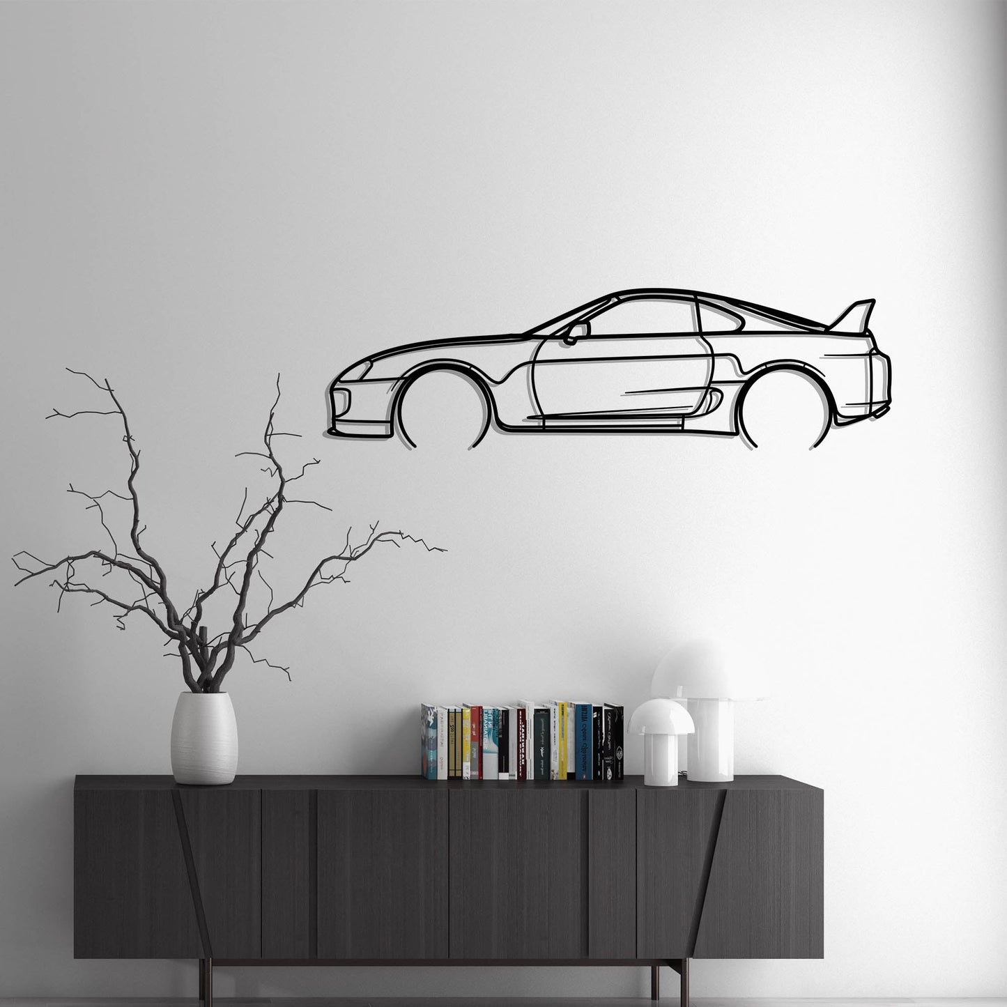 Toyota Supra MK4 Metal Silhouette Metal Wall Art