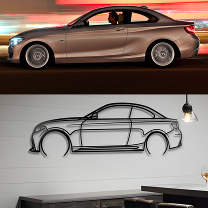 Your Custom Metal Car Silhouette Metal Wall Art