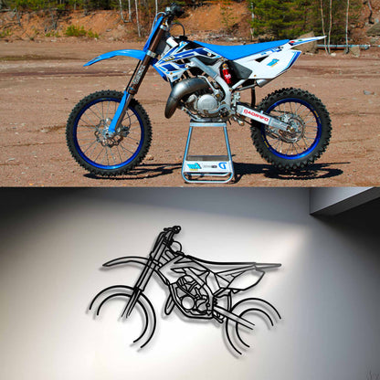 Your Custom Metal Motorcycle Silhouette Metal Wall Art