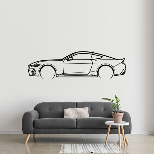 2024 Ford Mustang Performance GT Metal Silhouette Wall Art