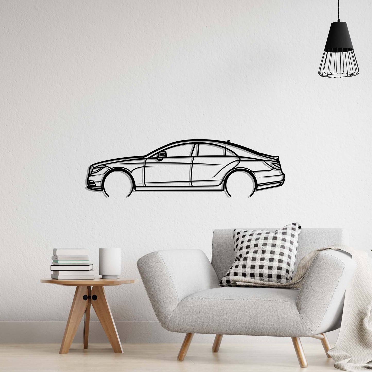 2013 Mercedes-Benz CLS 550 Metal Silhouette Metal Wall Art