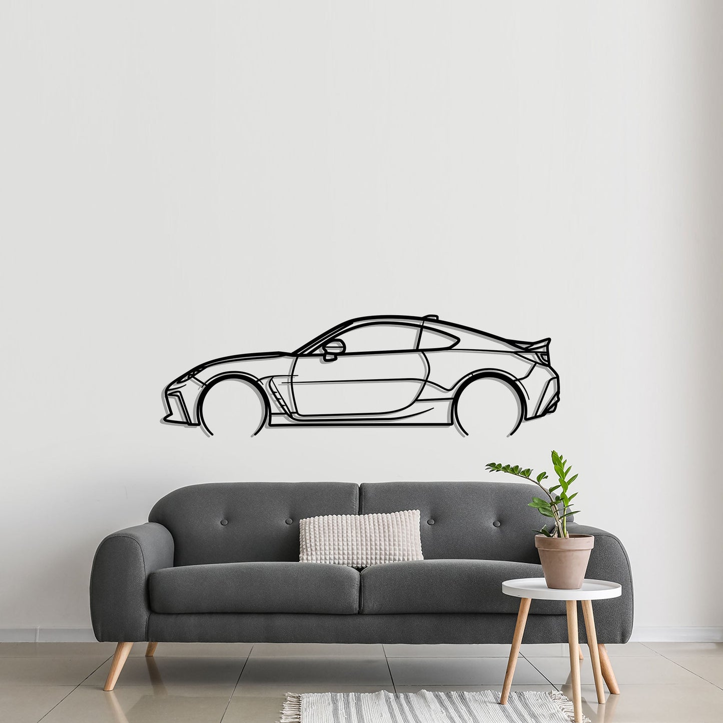 2022 Toyota GR86 Metal Silhouette Metal Wall Art