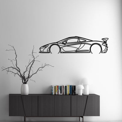 2013 McLaren P1 Metal Silhouette Metal Wall Art