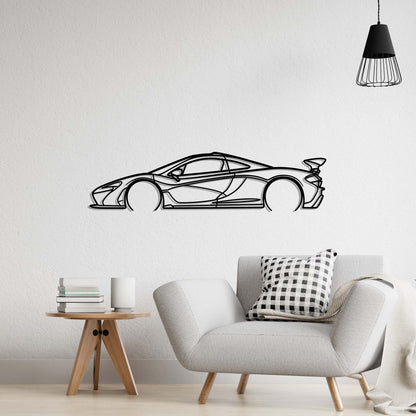 2013 McLaren P1 Metal Silhouette Metal Wall Art