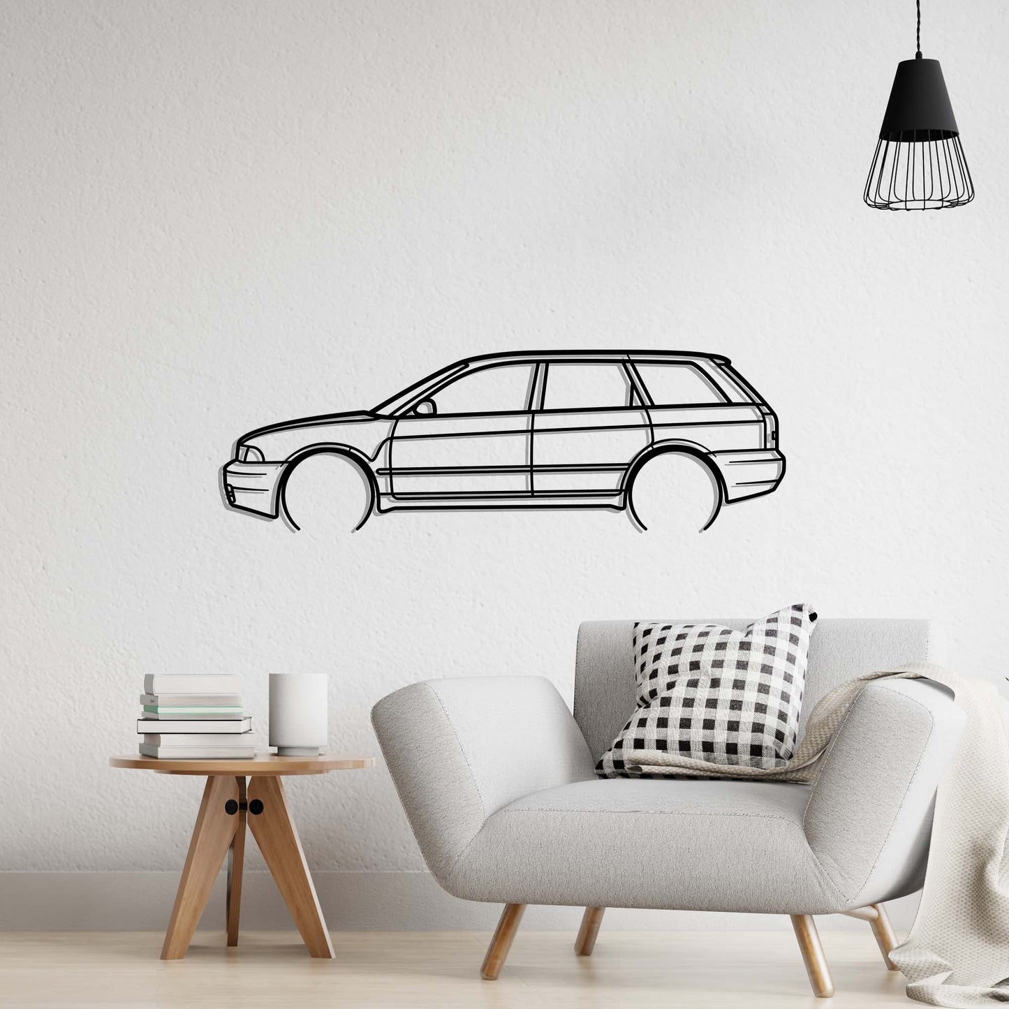 Audi S4 B5 Metal Silhouette Metal Wall Art