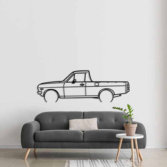 Datsun Ute 1200 Metal Silhouette Metal Wall Art