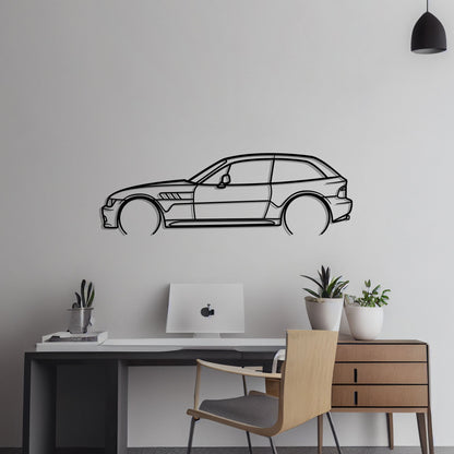 2000 BMW Z3 Coupe Metal Silhouette Metal Wall Art