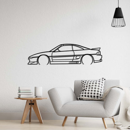 Toyota MR2 Metal Silhouette Metal Wall Art