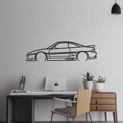 Toyota MR2 Metal Silhouette Metal Wall Art