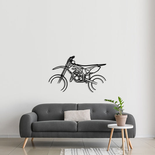 Motocross Motorcycle TM MX 85 Racing Metal Silhouette Metal Wall Art