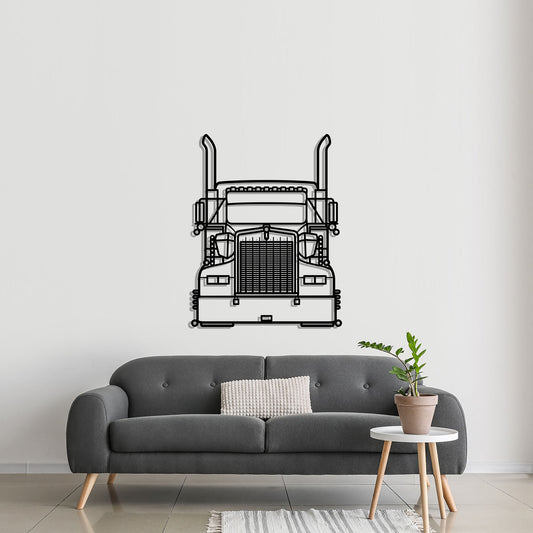 CDL Hunter Truck Metal Silhouette Metal Wall Art