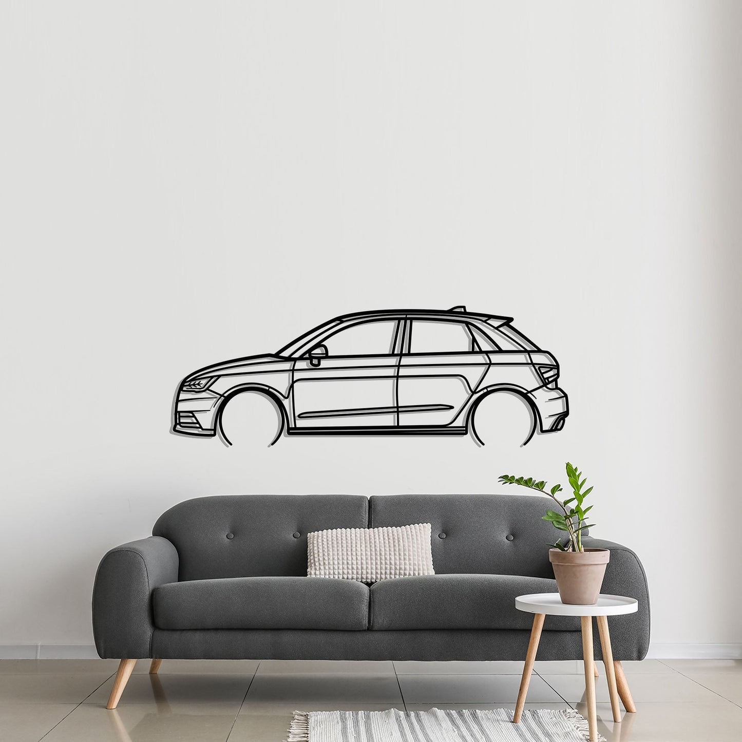 2017 Audi A1 Sportback Adrenalin Metal Silhouette Metal Wall Art