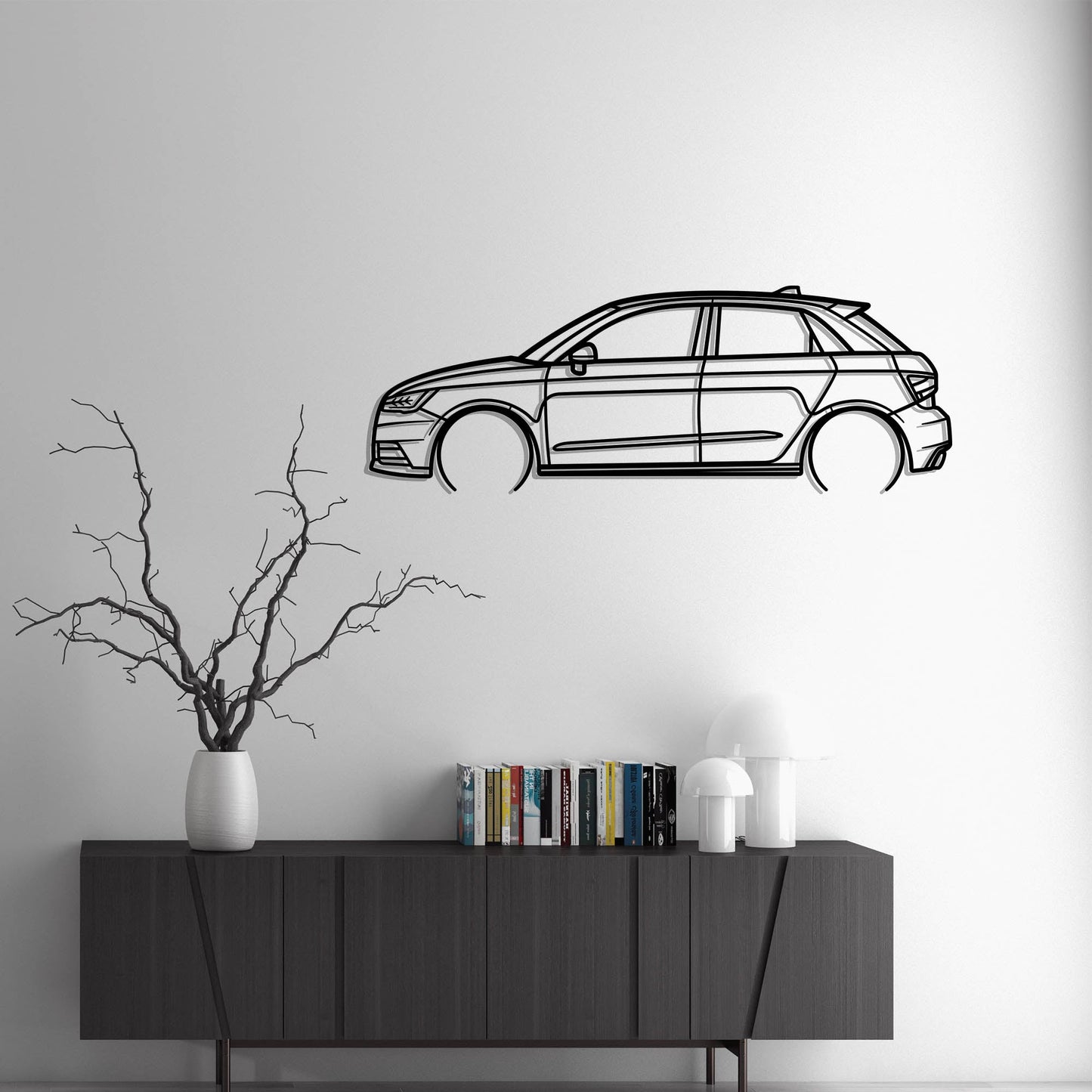 2017 Audi A1 Sportback Adrenalin Metal Silhouette Metal Wall Art