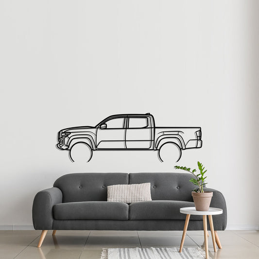 2023 Toyota Tacoma Metal Silhouette Metal Wall Art