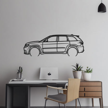 2018 Jeep Grand Cherokee Trackhawk Metal Silhouette Metal Wall Art