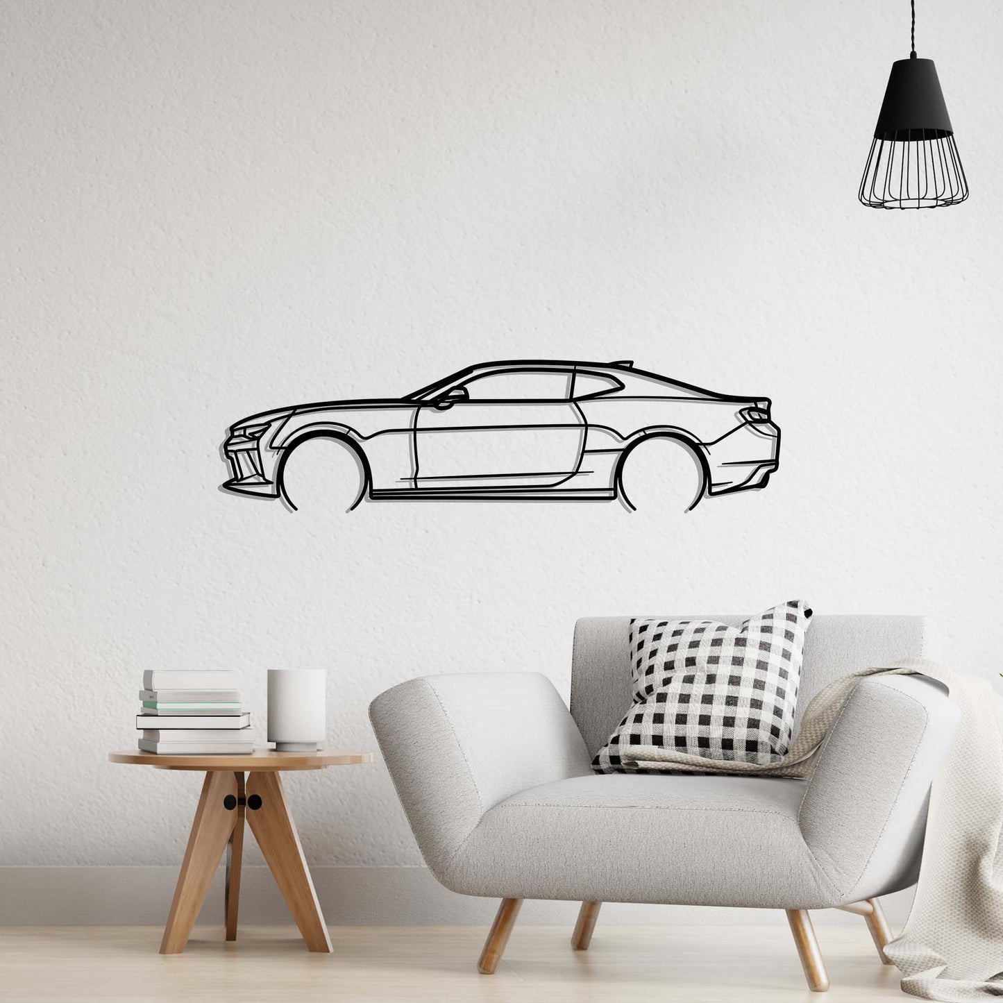 2016 Chevrolet Camaro SS Metal Silhouette Metal Wall Art