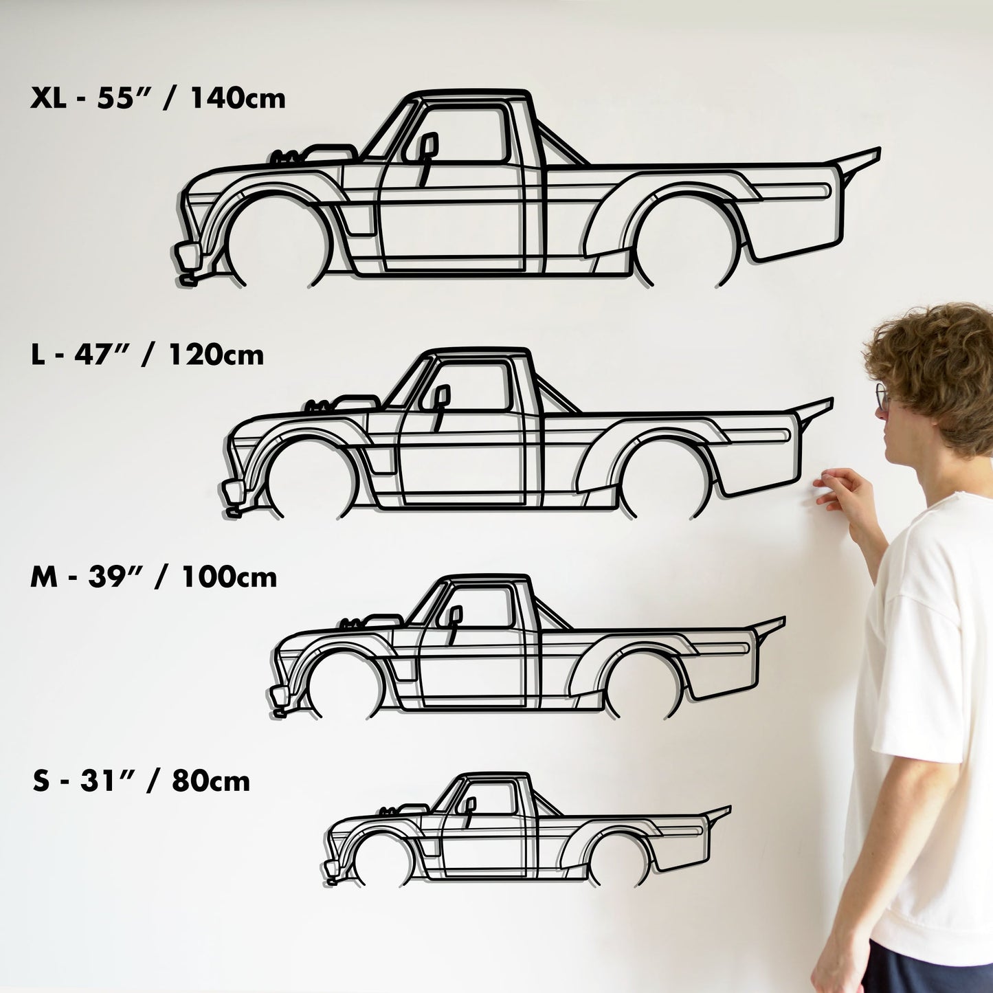 Ford F-150 Hoonitruck Metal Silhouette Metal Wall Art