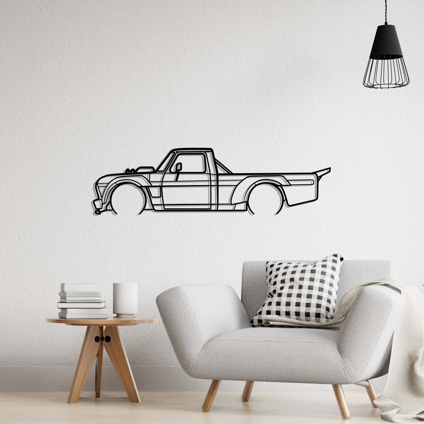 Ford F-150 Hoonitruck Metal Silhouette Metal Wall Art