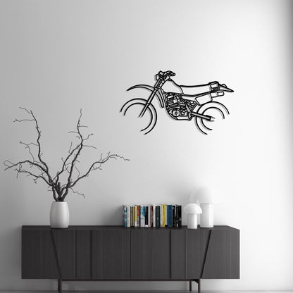 1979 Honda Motorsport XR500 Metal Silhouette Metal Wall Art