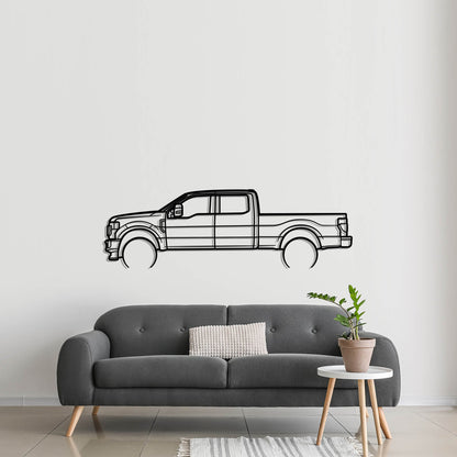 2022 Ford Super Duty F-250 Metal Silhouette Metal Wall Art