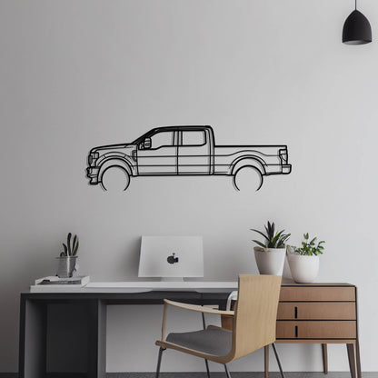 2022 Ford Super Duty F-250 Metal Silhouette Metal Wall Art