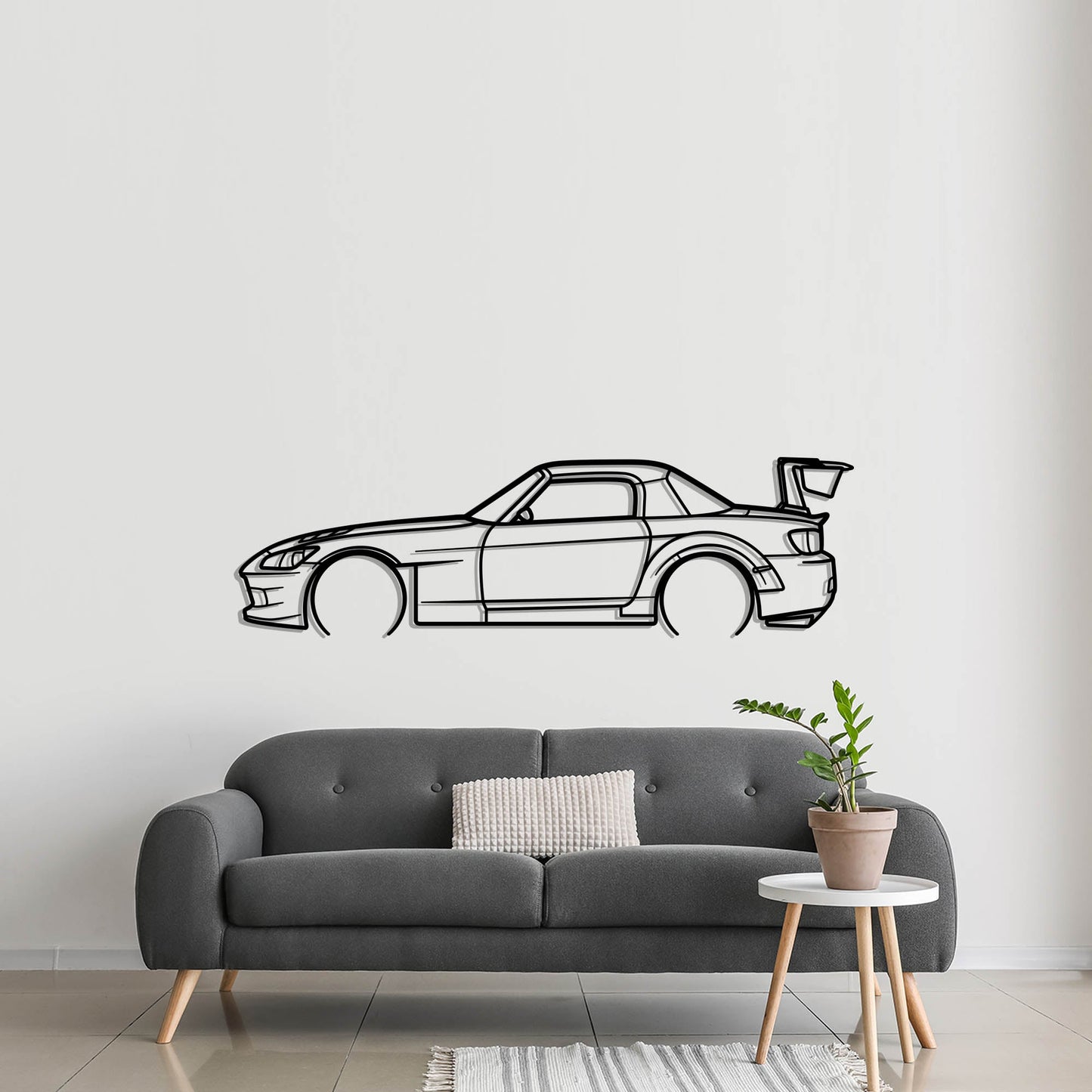 Honda S2000 GT1 Metal Silhouette Metal Wall Art