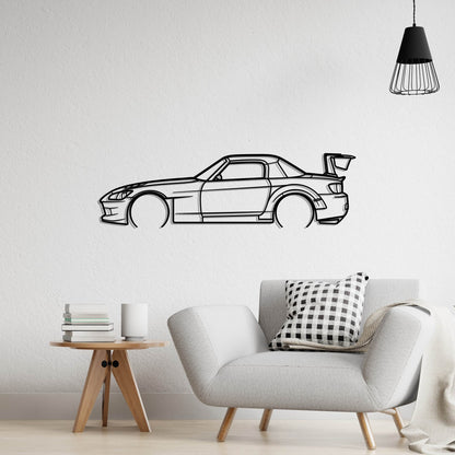 Honda S2000 GT1 Metal Silhouette Metal Wall Art