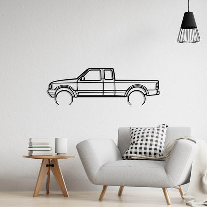 1994 Ford Ranger Metal Silhouette Metal Wall Art