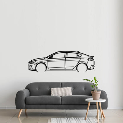 2022 Hyundai i30 Fastback N Metal Silhouette Metal Wall Art