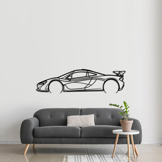 2015 McLaren P1 Metal Silhouette Metal Wall Art