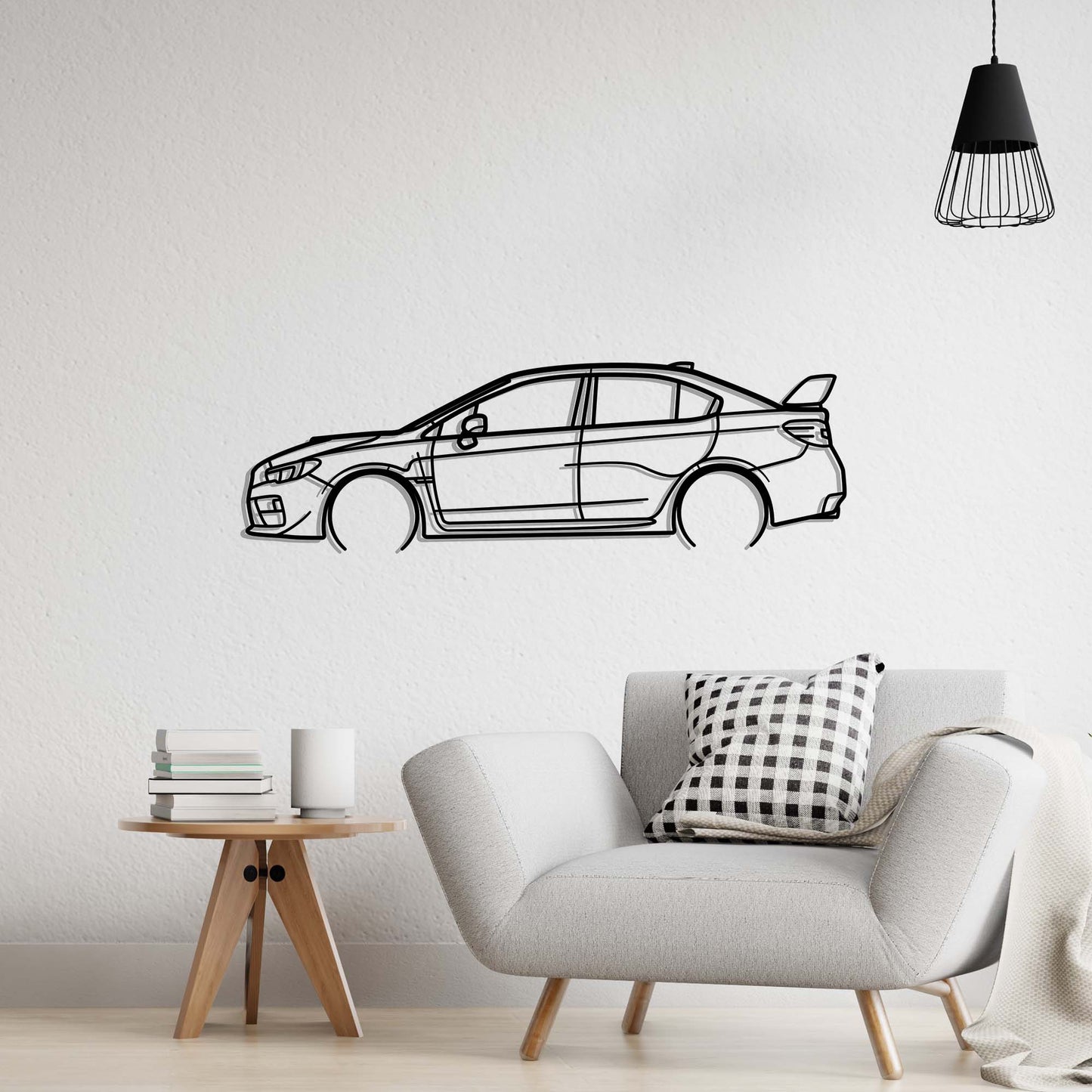 2015 Subaru Impreza WRX STI Metal Silhouette Metal Wall Art