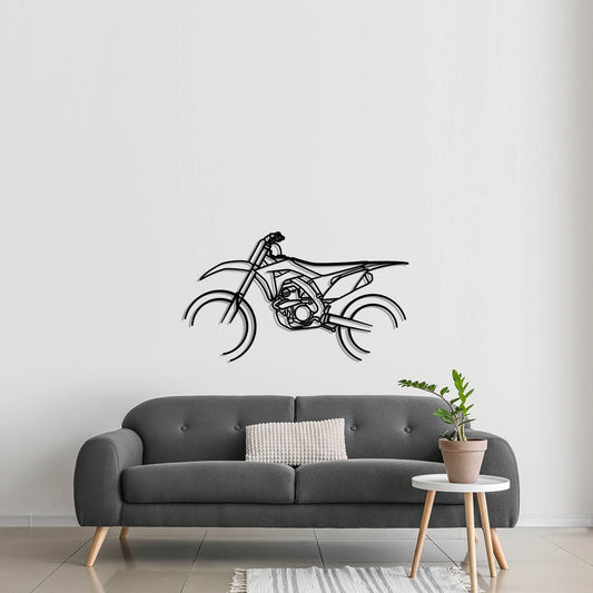 2018 Honda CRF 250R Metal Silhouette Metal Wall Art