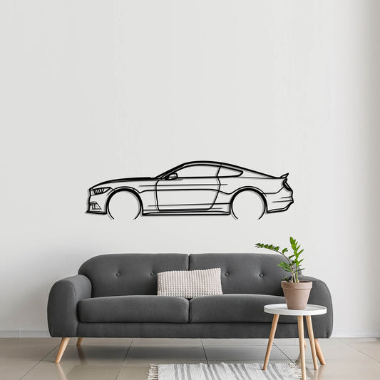 2015 Ford Mustang Metal Silhouette Metal Wall Art