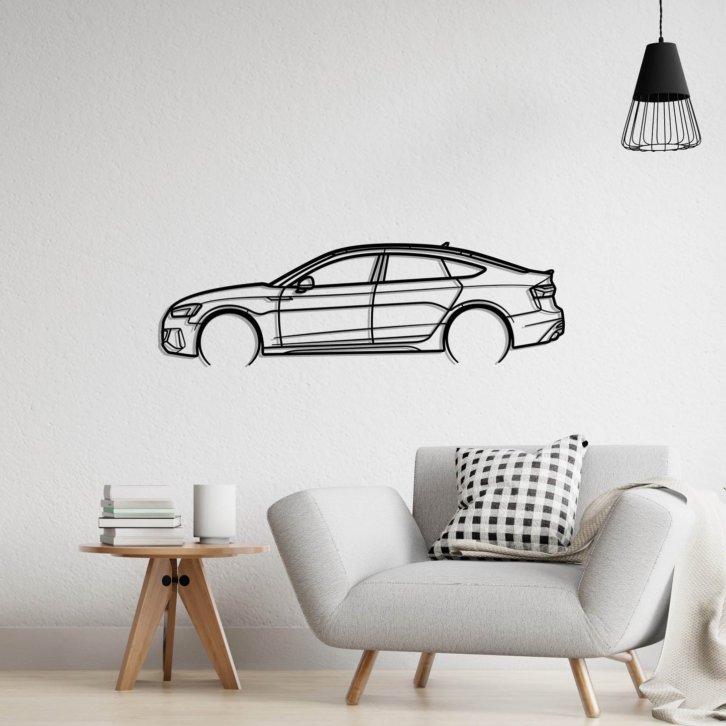 2022 Audi RS5 Sportback Metal Silhouette Metal Wall Art