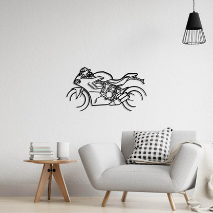 Ducati SuperSport 950 S Metal Silhouette Metal Wall Art