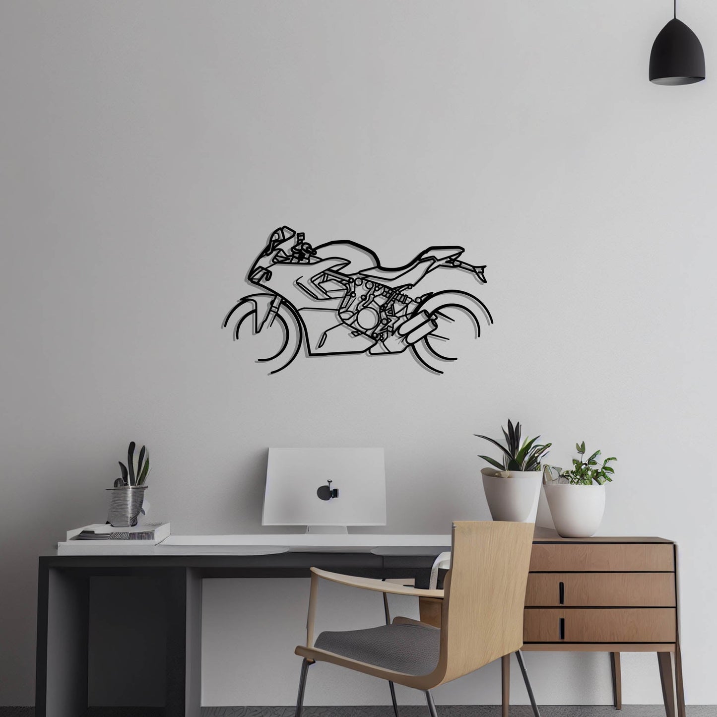 Ducati SuperSport 950 S Metal Silhouette Metal Wall Art